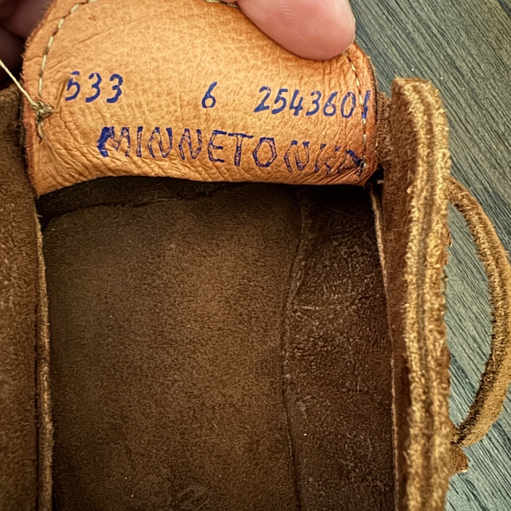 Minnetonka Fringe Suede Boots - Brown - Picture 5 of 7